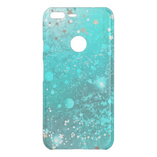 Mint Turquoise Foil Background Uncommon Google Pixel XL Case