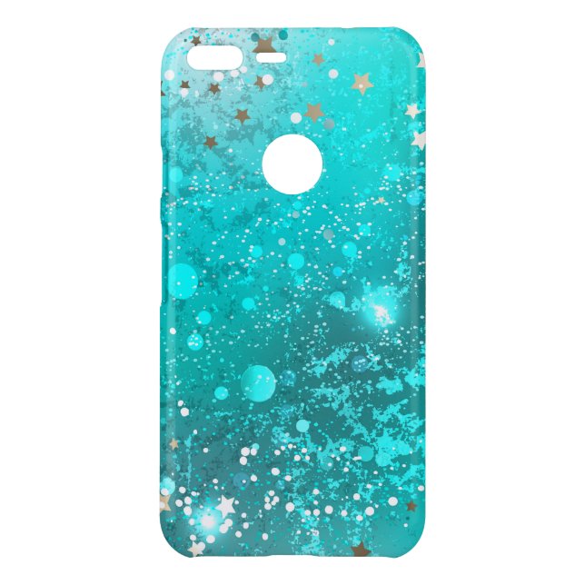 Mint Turquoise Foil Background Uncommon Google Pixel XL Case (Back)