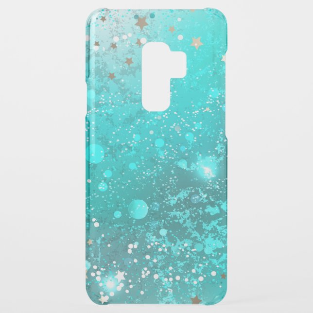 Mint Turquoise Foil Background Uncommon Samsung Galaxy Case (Back)