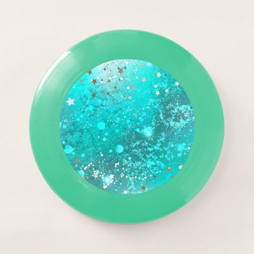 Mint Turquoise Foil Background Wham_O Frisbee