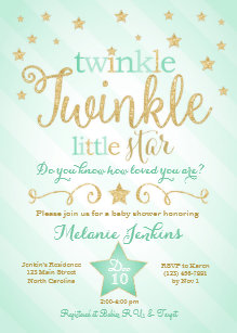 Mint Green Baby Shower Invitations Zazzle