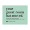 Mint Typography Guest Room Moving Announcement