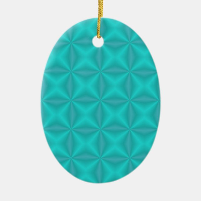 Mint Waffles Ceramic Ornament (Front)