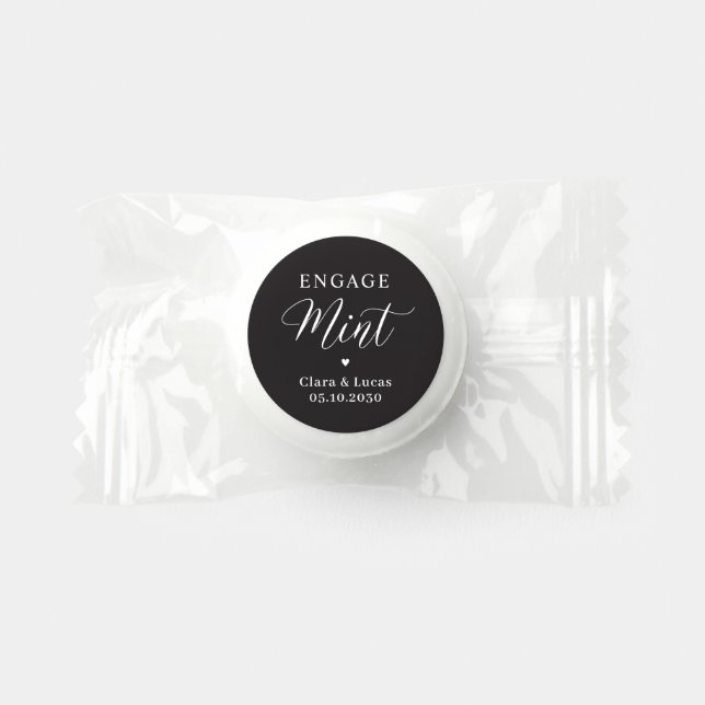 Mint Wedding Bridal Shower Engagement Party Life Saver® Mints (Front)