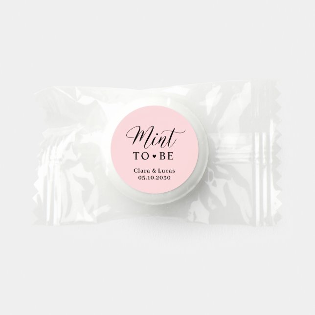 Mint Wedding Bridal Shower Engagement Party Life Saver® Mints (Front)