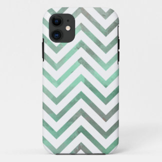 Mint White Chevron iPhone 11 Case