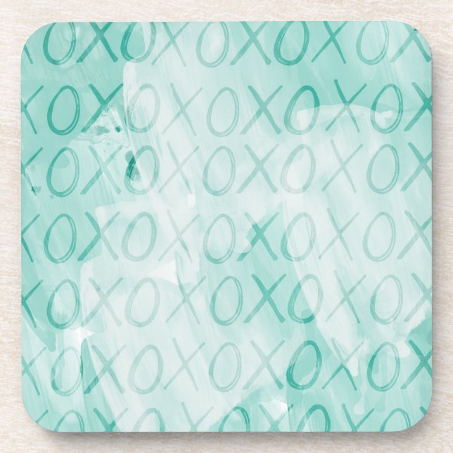 Mint XOXO Love Coaster (Front)