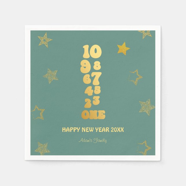 Minted New Years Eve Party  Napkins (Front)