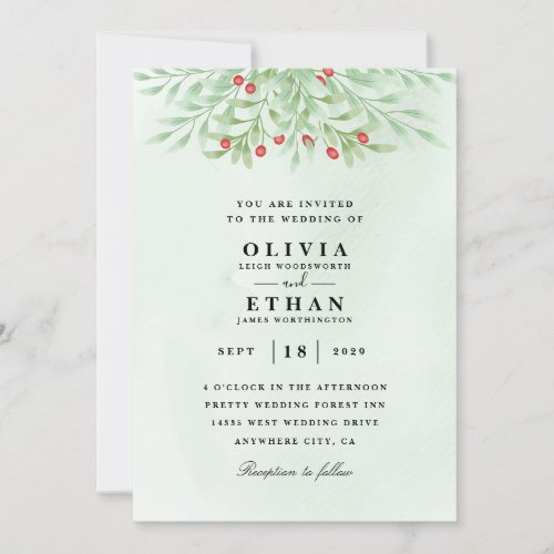 Minted winter wedding invitations