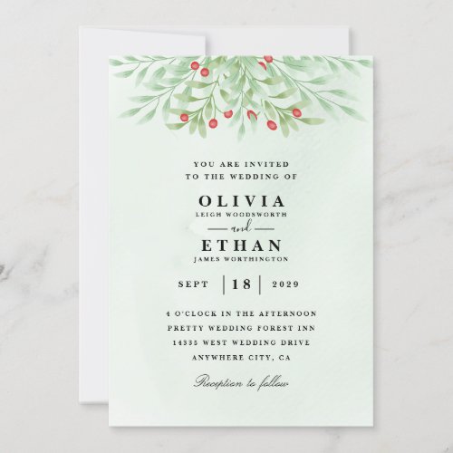 Minted winter wedding invitations