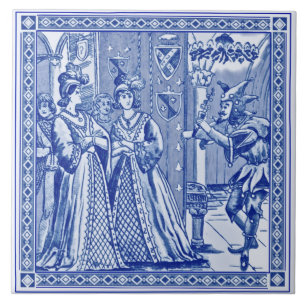 Minton Cinderella Series Reproduction Tile c.1880
