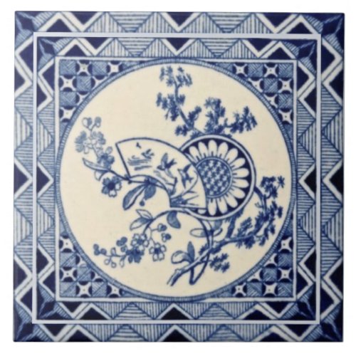 Minton Hollins Aesthetic Anglo_Japonese Repro Tile