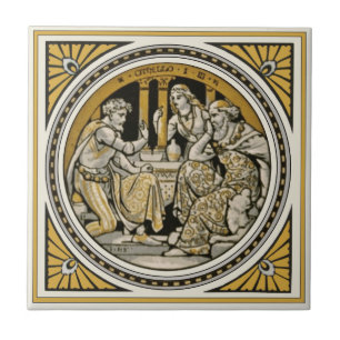 Minton Shakespeare Othello Tile by John Moyr Smith