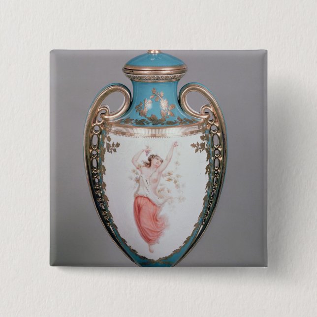 Minton vase, 1862 pinback button (Front)