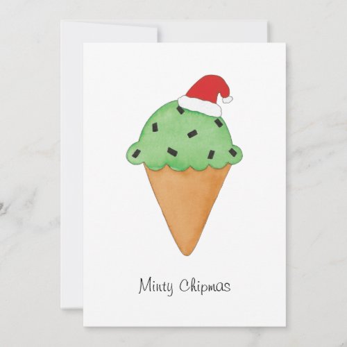Minty Chipmas Holiday Card