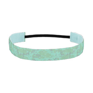 Minty Digital Camo Pattern Athletic Headband