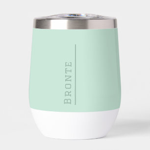 Minty Fresh - Color Flow monogram Thermal Wine Tumbler