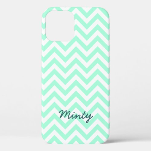 Minty green chevron pattern iPhone 5C case