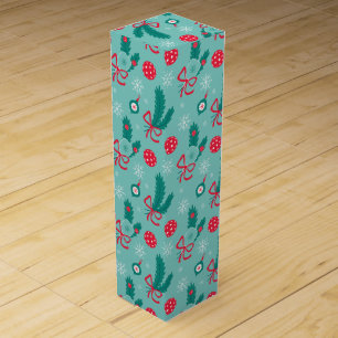 Minty Green Pickleball Merry Christmas 🎁 Wine Box