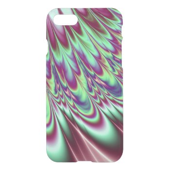 Minty Green Purple Bloom iPhone 7 Case