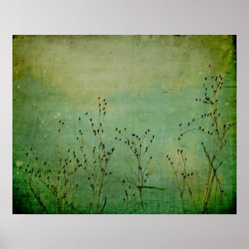 Minty Green Sky Poster