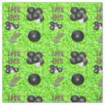 Minty Green Spring Lawn Bowls Design, Fabric
