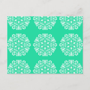 Minty Mandala Postcard