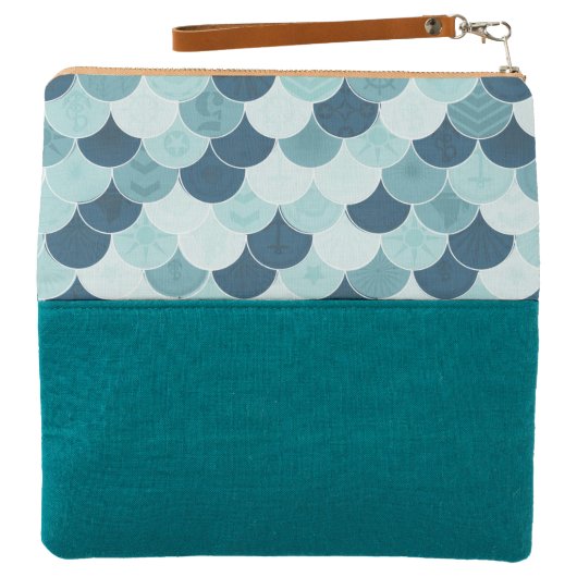 Minty Mermaid Clutch (Outside Open)