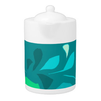 Minty nature style Teapot