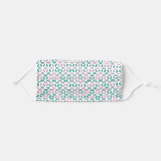 Minty pink pastel adult cloth face mask