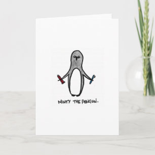 Minty The Penguin Holiday Card