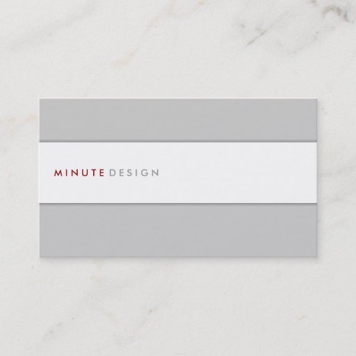 Customizable Minute Design Business Card