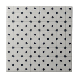 minutely black star pattern tiles