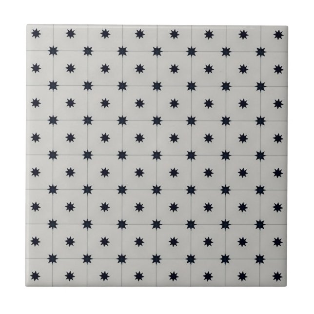 minutely black star pattern tiles (Front)