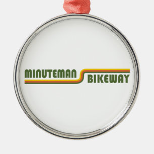 Minuteman Bikeway Boston Massachusetts Metal Ornament