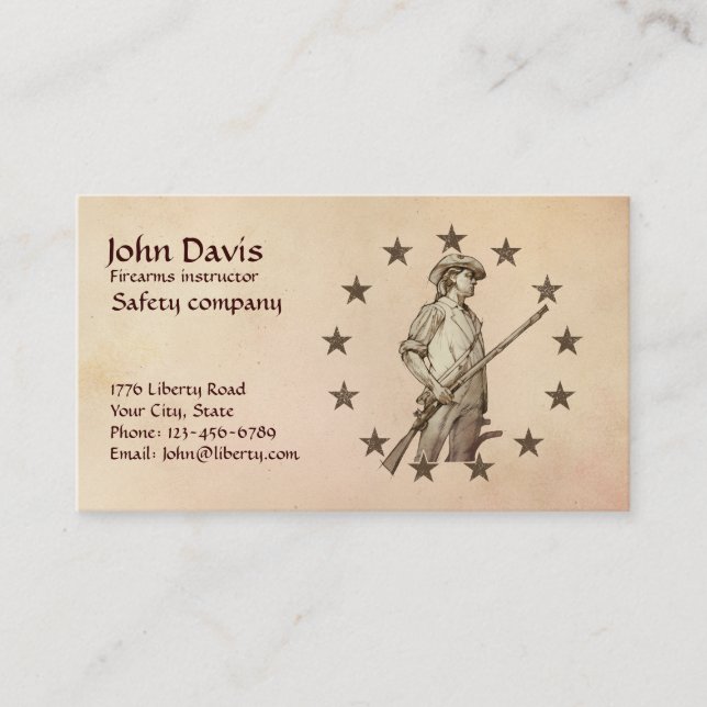 Minuteman Business Card (Front)