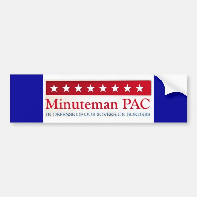 Minuteman PAC Bumper Sticker (Front)