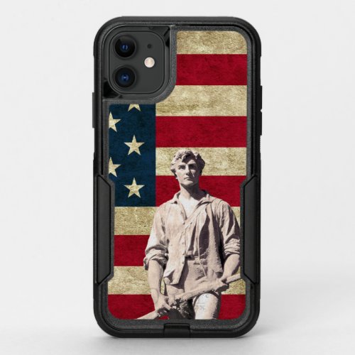 Minuteman Patriotic Flag OtterBox Commuter iPhone 11 Case