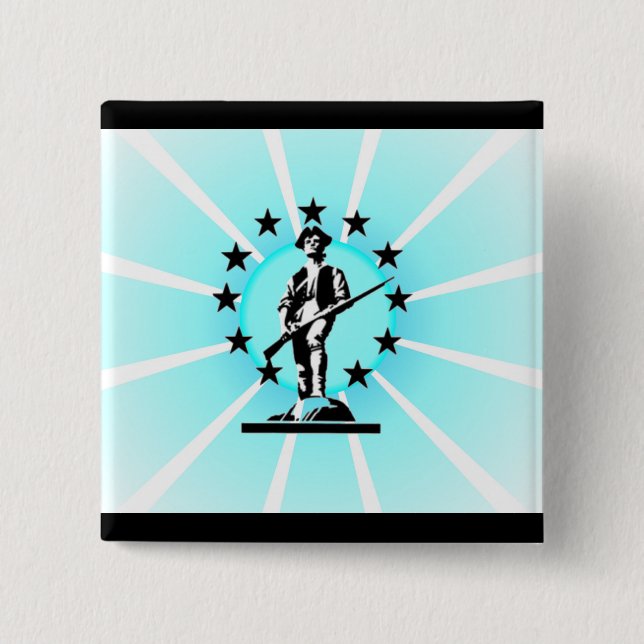 Minuteman Pinback Button (Front)