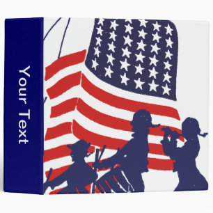 Minutemen and The American Flag Binder