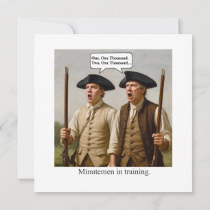 Minutemen in training. invitation