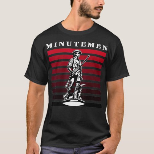 Minutemen USA American Patriot 1776  T_Shirt