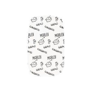 Minx Graduation Custom Nail Art Decals