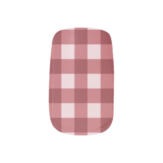 Minx Nail Art Decals Buffalo Check Bleeding Shiraz