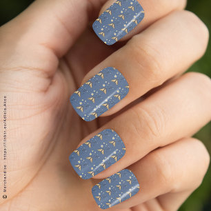 Minx Nails - Blue Butterfly by Poet Adiela Akoo Minx Nail Art