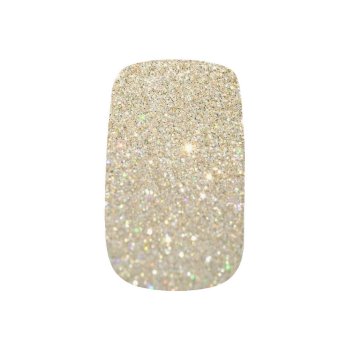 Minx Nails - Gold Glitter Dark Base Minx Nail Wraps by CandyPainted at Zazzle