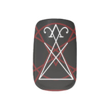 Minx Sigil of Lucifer Pentagram Nail Art Decals