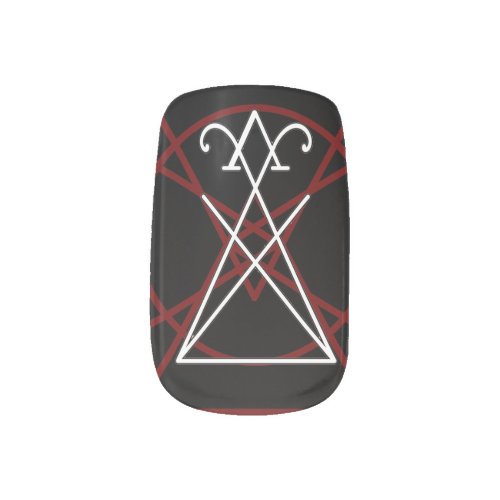 Minx Sigil of Lucifer Pentagram Nail Art Decals