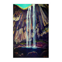 MINYON FALLS - ACRYLIC PAINTING 