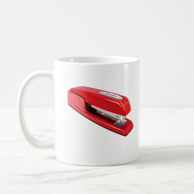 MiOffice Space Swingline Red Stapler Milton Storag Coffee Mug (Left)